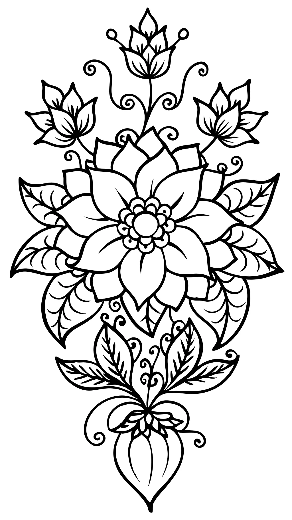 adult coloring pages floral